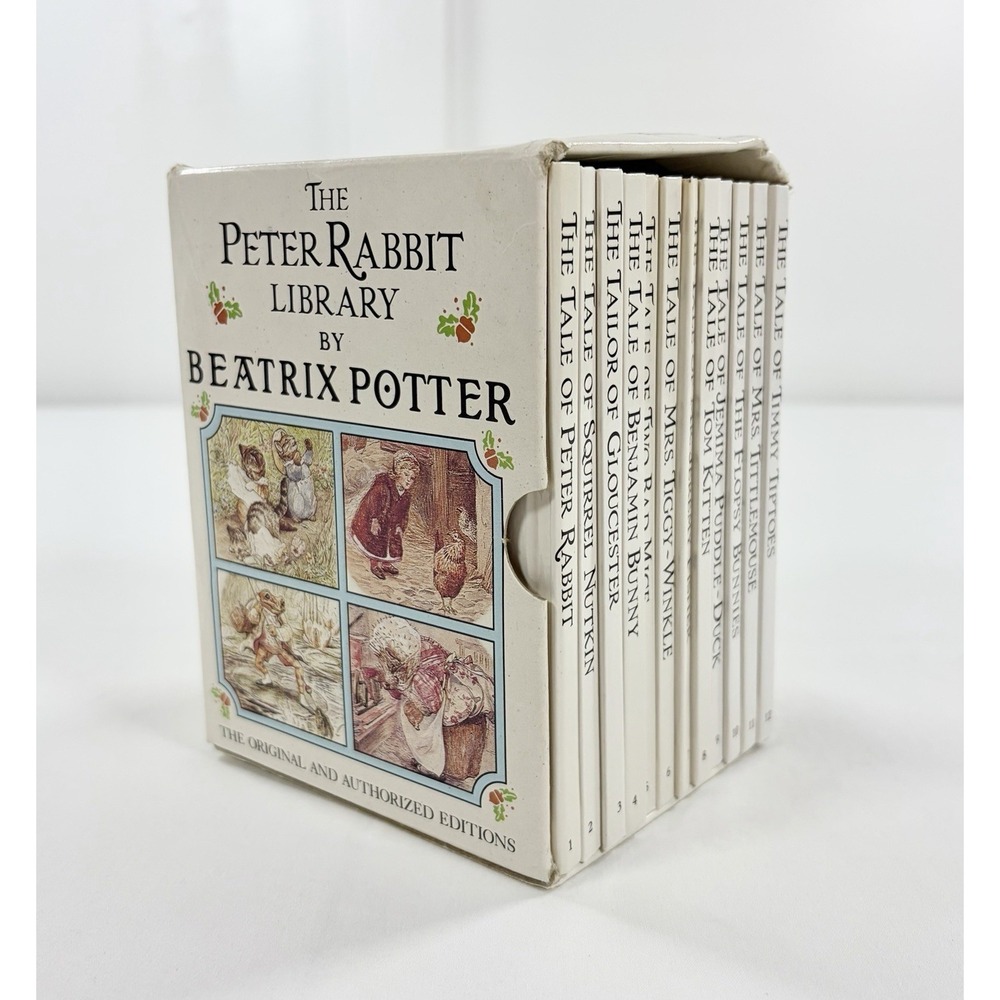 The Peter Rabbit Library Beatrix Potter 12 Book Box Set Vintage 80s Collection